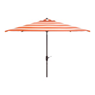 Iris 7.5 Square Umbrella - Orange/White For Sale
