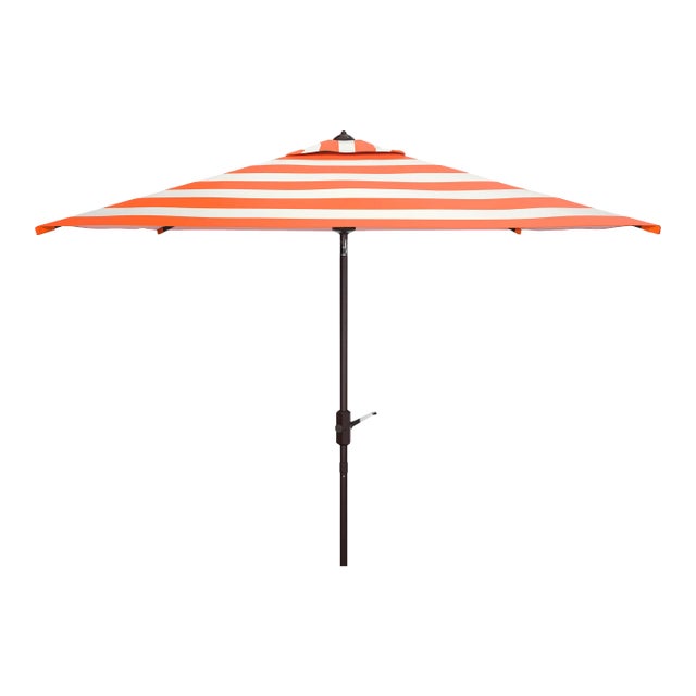 Iris 7.5 Square Umbrella - Orange/White For Sale