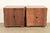 Henredon Mid-Century Modern Campaign Oak Nightstands, Pair For Sale - Image 14 of 15