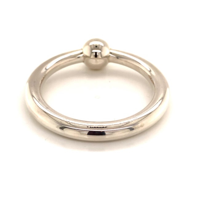 Metal Tiffany & Co. Estate Sterling Silver Baby Rattle 17.6 Grams For Sale - Image 7 of 12
