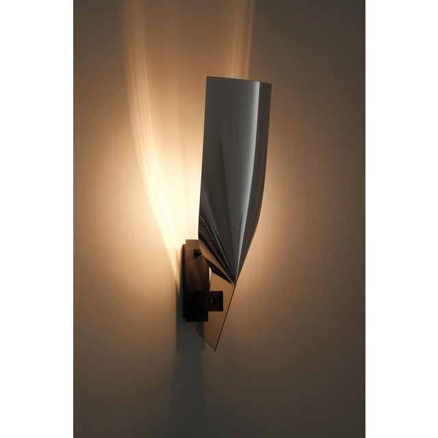 1970s Wall Sconces in the style of Michel Boyer, 1970s, Set of 2 For Sale - Image 5 of 12