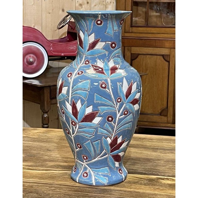 Art Deco Vase in Glazed Earthenware, 1930s For Sale - Image 16 of 16