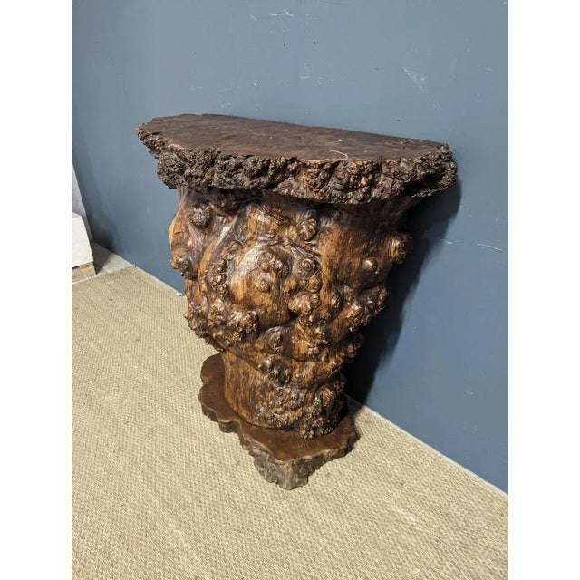 Brutalist Tree Trunk Console Bar, in Very Good conditions.