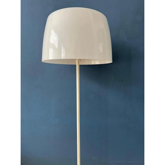 Mid-Century White Floor Lamp by Willem Hagoort For Sale - Image 6 of 11
