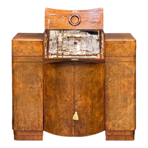 Early 20th Century English Cocktail Bar or Drinks Cabinet From the Art Deco Era