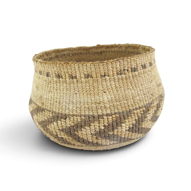Traditional Northern California Native American basket, most likely Hupa, Yurok, or Karuk. This basket is under...