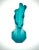 Beautiful mid century vintage art glass vase! Cerulean/ turquoise frosted/ sea glass texture. Very small imperfection at...