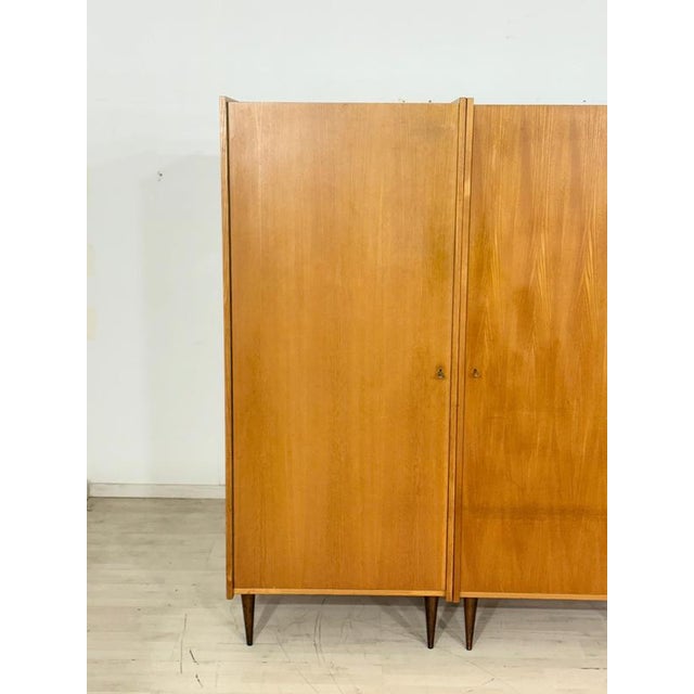 Mid-Century Wardrobe or Linen Closet in Wood For Sale - Image 5 of 18