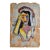 Vintage Mid-Century Expressionist Woman Portrait Oil Painting on Paper Impasto For Sale