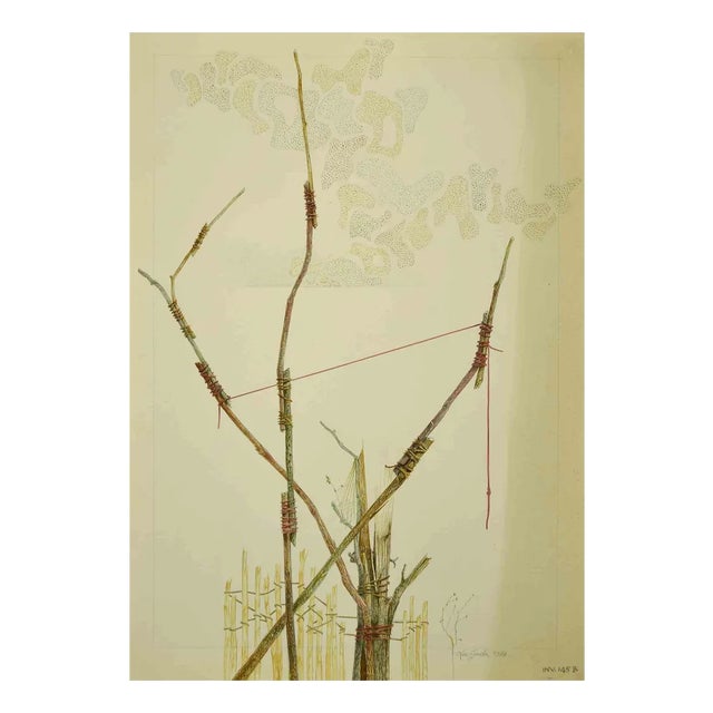 Leo Guida, Composition, Original Drawing, 1974 For Sale