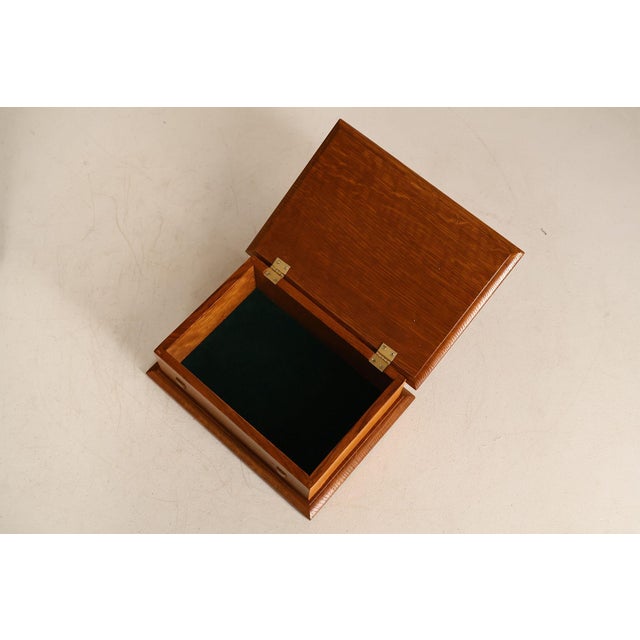 Stickley Stickley Mission Collection Oak Desk Box For Sale - Image 4 of 18