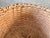 Tan Circa 1940 Bushwhacker-Inspired Basket - Nicely Sized Black Ash Splint With Hickory Rim Lashing For Sale - Image 8 of 12