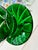 Vintage 1960s West German Cut-to-Clear Emerald Crystal Vase - 3.25 LBS For Sale - Image 4 of 12