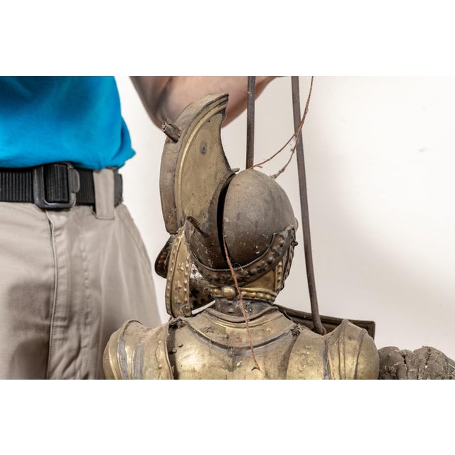 Early 19th Century Italian Knight in Armor Form Marionette For Sale - Image 12 of 15