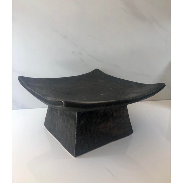 Vintage Ceramic Display Plant Stand Riser For Sale - Image 4 of 10