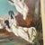 Wood Vintage Regency Original Oil Painting of Doves For Sale - Image 7 of 7