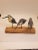 Rustic Shorebird Sculpture on Birch Base For Sale - Image 4 of 4