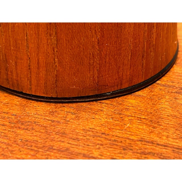 Mid-Century Minimalist Teak Table Lamp, 1960s For Sale - Image 12 of 18