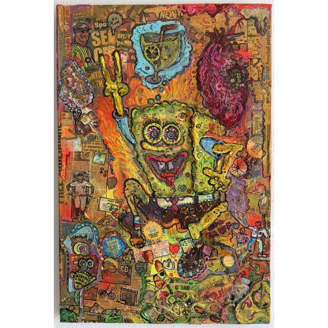 “Cartoon Burlesque” is an original acrylic and mixed-media painting on canvas by contemporary artist Serg Graff. Created...