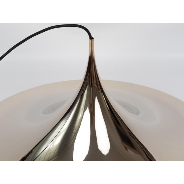 Vintage Semi Pendant Lamp by Bonderup and Thorup for Fog & Mørup, 1968 For Sale - Image 6 of 11