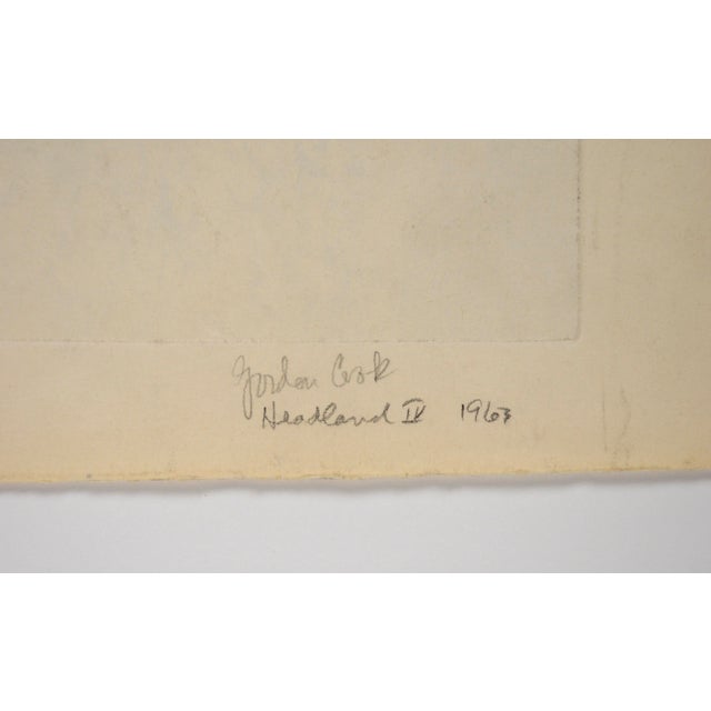 Headland IV - Etching by Gordon Cook on Japanese Paper by Gordon Cook For Sale - Image 4 of 5