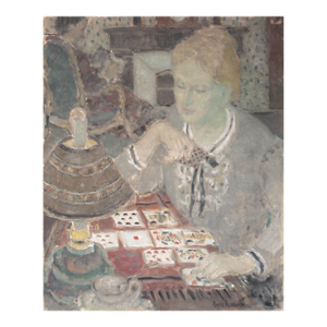 'Solitaire' by Andre Firmin Regagnon, Circa 1935, Post-Impressionist Figural, Salon Des Artistes Français, Benezit