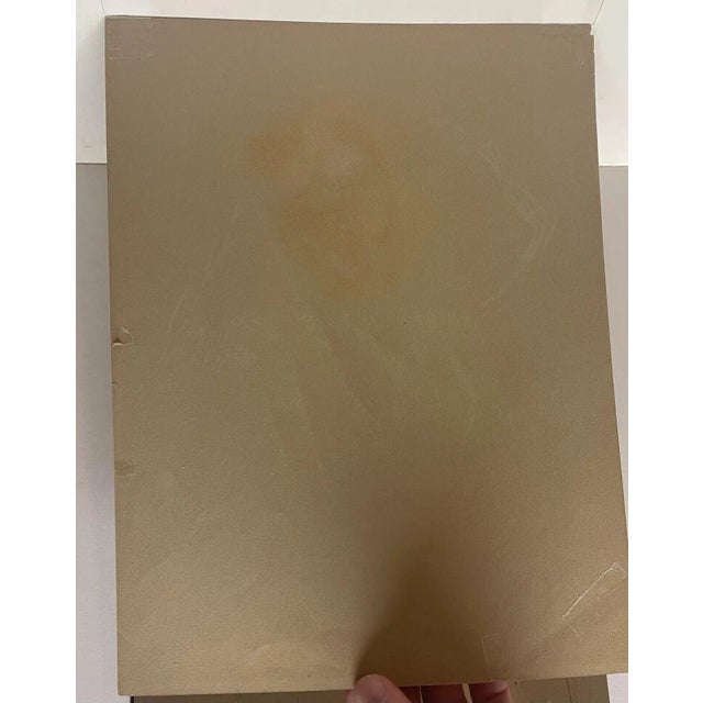 Black Original Ellen Day Hale 'woman in Hat' Colored Pencil Drawing Study for Painting For Sale - Image 8 of 8