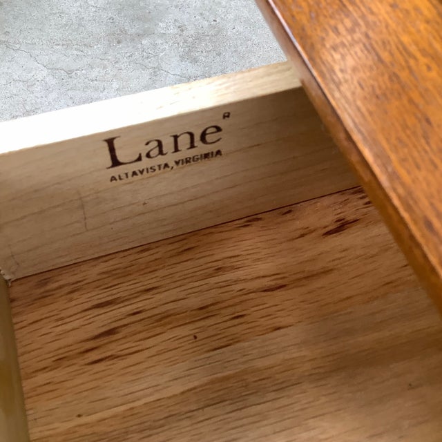 Brown Lane Perception Walnut End Table — Two-Tier, Single Drawer For Sale - Image 8 of 12