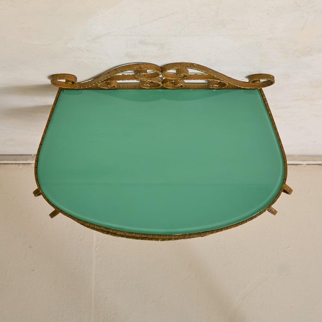 Mid-Century Modern Italian Mounted Console in the Manner of Pier Luigi Colli, 1950s - 2 Available For Sale - Image 3 of 11