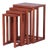 Ash Wood Nesting Tables by Josef Hoffmann for Wittmann, 1980s, Set of 4 For Sale