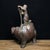 Metal Vintage Bronze Sculpture of Boys Playing on an Elephant For Sale - Image 7 of 9