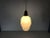 Midcentury Teak and Opaline Glass Pendant Lamp, 1960s For Sale - Image 4 of 9