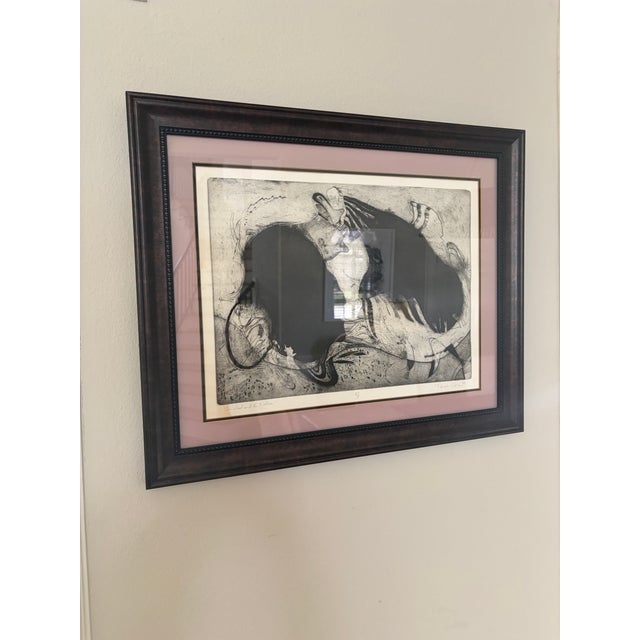 Pascale Vial Signed Artist Proof “The Seal and the Walrus” Contemporary Work on Paper, 1979 For Sale - Image 9 of 9