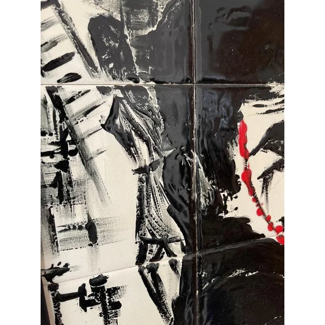 Ceramic Jack the Ripper in Whitechapel, 1969, Ceramic Composition, Framed For Sale - Image 7 of 10