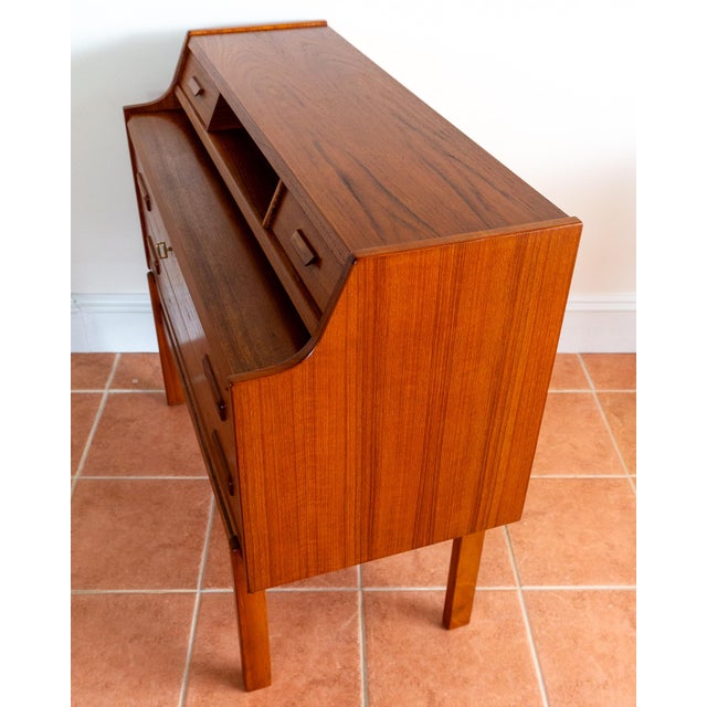 Orange Mid-Century Danish Bureau Desk by Arne Wahl Iversen, 1960s For Sale - Image 8 of 18