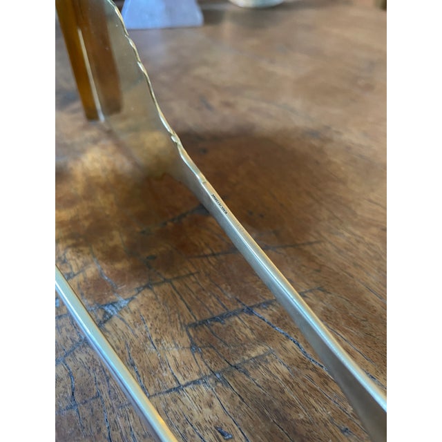 Metal Large Cartier Gilt Silver Asparagus Tongs For Sale - Image 7 of 9