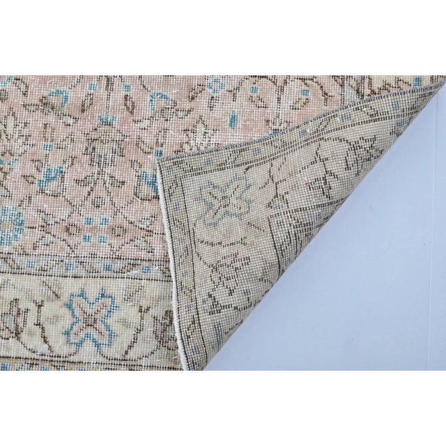 Oushak Anatolian Beige Carpet For Sale In Phoenix - Image 6 of 10