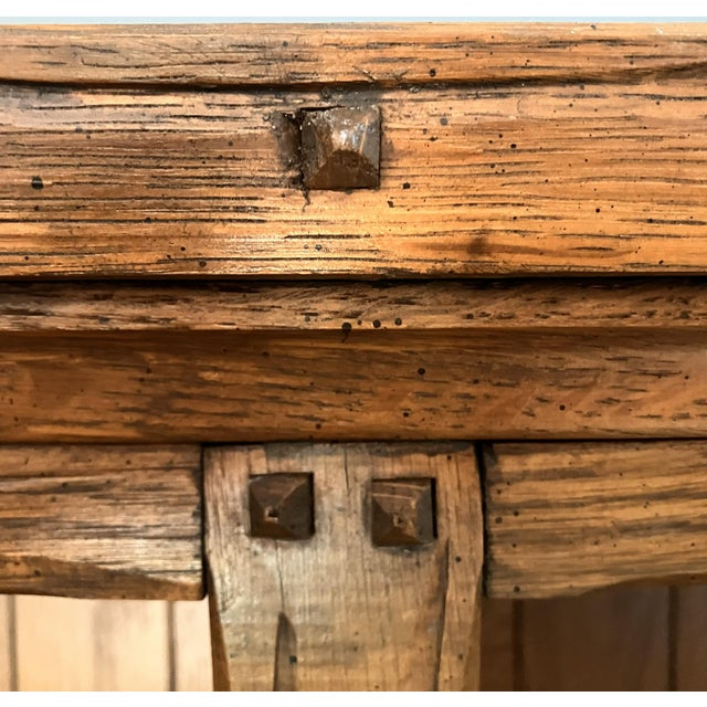 Mid 20th Century Vintage A. Brandt Ranch Oak Sideboard Hutch For Sale - Image 5 of 12
