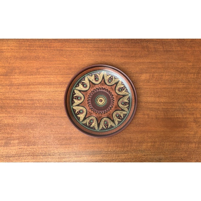 Vintage German Ceramic Wall Plate from Keramik Manufaktur Kupfermühle, 1970s For Sale - Image 9 of 14
