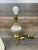 Vintage Mid-Century Modern Porcelain & Brass Table Lamp For Sale - Image 4 of 6