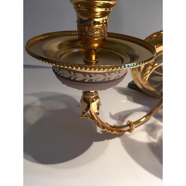 Postmodern Brass and Porcelain Wall Lights, Italy, 1970s, Set of 2 For Sale - Image 13 of 18