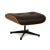 Vitra Set of Lounge Chair and Ottoman in Dark Brown Leather by Charles & Ray Eames for Vitra For Sale - Image 4 of 18