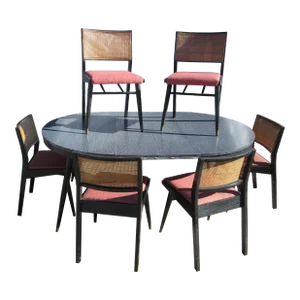 Mid 20th Century Holman Furniture Dining Table 6 Chairs