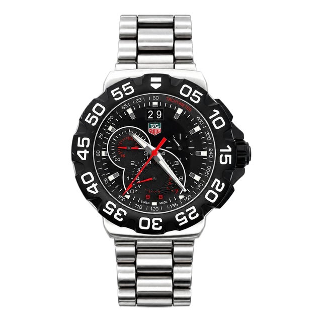 Tag Heuer Formula 1 Grande Date Chronograph Black Dial Men's Quartz Watch For Sale