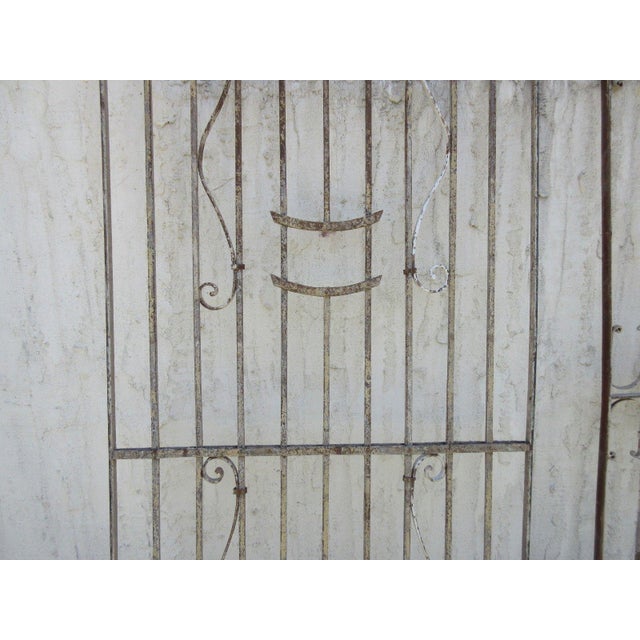 Antique Victorian Iron Gate Architectural Salvage Door For Sale - Image 4 of 7