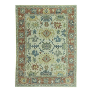 Turkish Oushak Rug 9'5" x 12'7" #20144 For Sale
