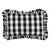 Contemporary Schumacher Camden Cotton Check 22" Lumbar Pillow in Black & White For Sale - Image 3 of 3