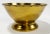 Vintage Brass Pedestal Bowl W/ Faux Bamboo Rim For Sale In Kansas City - Image 6 of 8