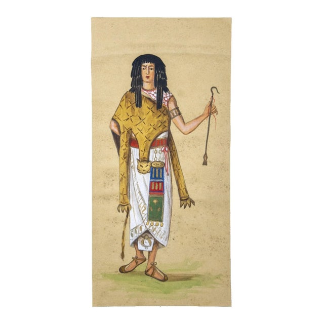 Costume for Aida is an original painting in tempera and watercolor on brownish paper realized in 1920 ca. by an Anonymous...