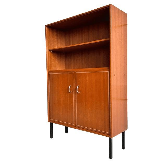 Metal Mid-Century Danish Teak Bar Cabinet, 1960s For Sale - Image 7 of 12